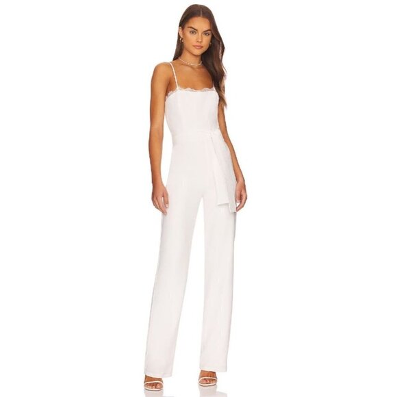 Karina Grimaldi Francesca Jumpsuit Ice Womens Size Large - Picture 1 of 12